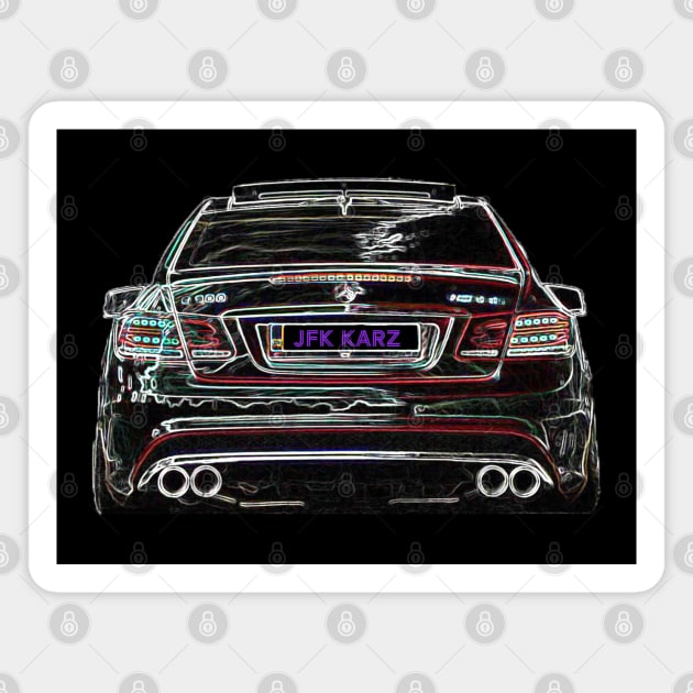 Mercedes E Class AMG Car Rear End Magnet by JFK KARZ